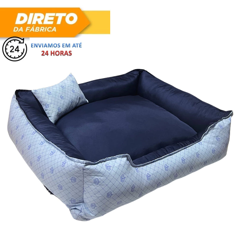 Cama Pet para Cachorro e Gato  confortável com zíper, lavável + almofadinha